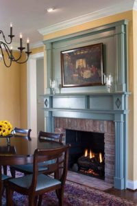 historic restored fireplace