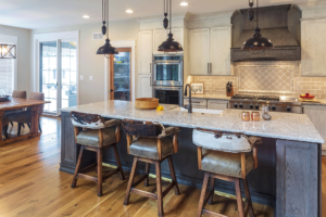 modern farmhouse kitchen with rustic horse theme