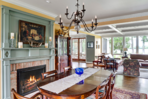 colonial style living area in st michaels
