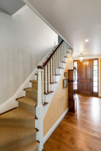 reclaimed stairwell from 18th century home on Maryland Eastern Shore